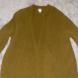 Olive Green Target-brand Chunky Knit Sweater
